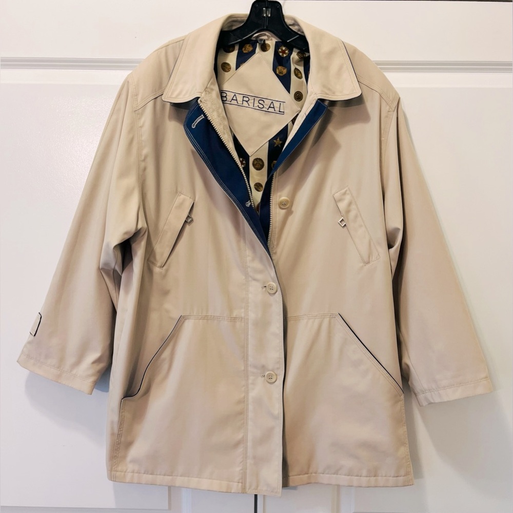 Vintage BARISAL womens lightweight coat size 42/XL NWOT